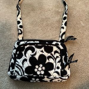 Black and white floral Vera Bradley crossbody